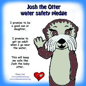 Josh the Otter Water Safety Pledge